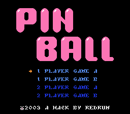 Pinball Castlevania Title Screen